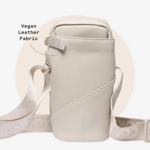 ⚡Corkcicle Latte Crossbody Tumblers Water Bottle Adjustable Strap Sling Bag - Picture 5 of 8